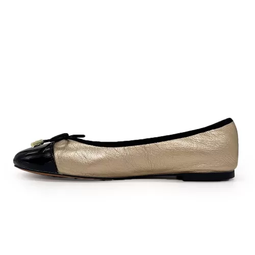 Usnjene balerinke Inuovo A94001 Black Gold 1