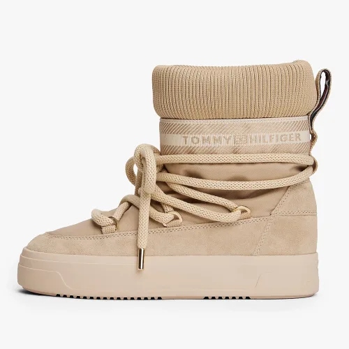 Tommy Hilfiger Water Reppelant Lace-up Snow Boots Horseradish