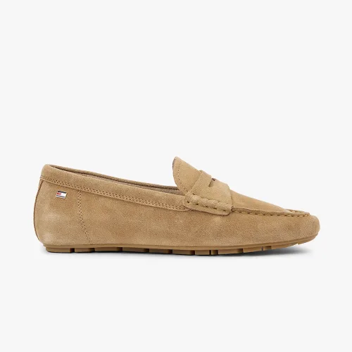 Tommy Hilfiger Flag Soft Suede Beige