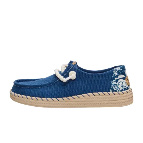 Hey Dude Wendy Espadrille Ensign Hibiscus Blue/Multi