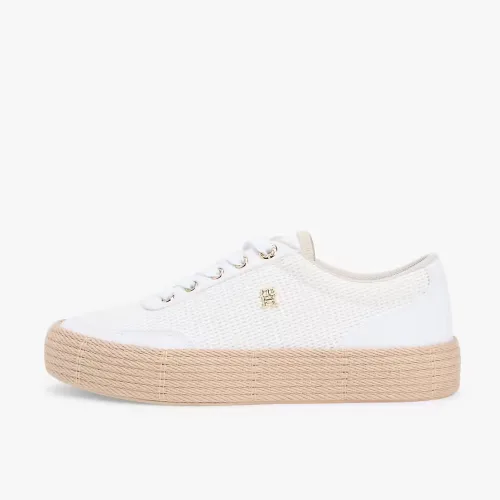 Tommy Hilfiger Foxing Platform Rope Beige