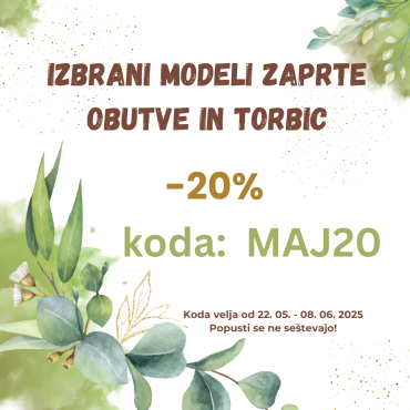 Vsa zaprta obutev in torbice (1924 x 500 mm) (100 x 100 mm)